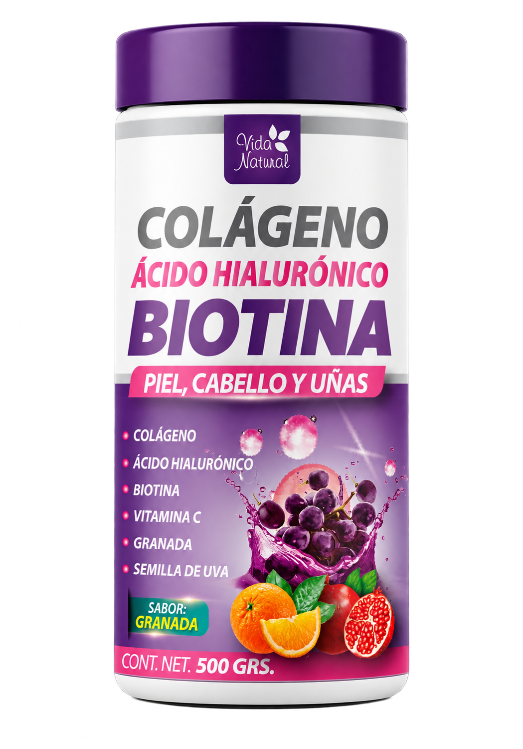 COLÁGENO + ÁCIDO HIALURÓNICO + BIOTINA