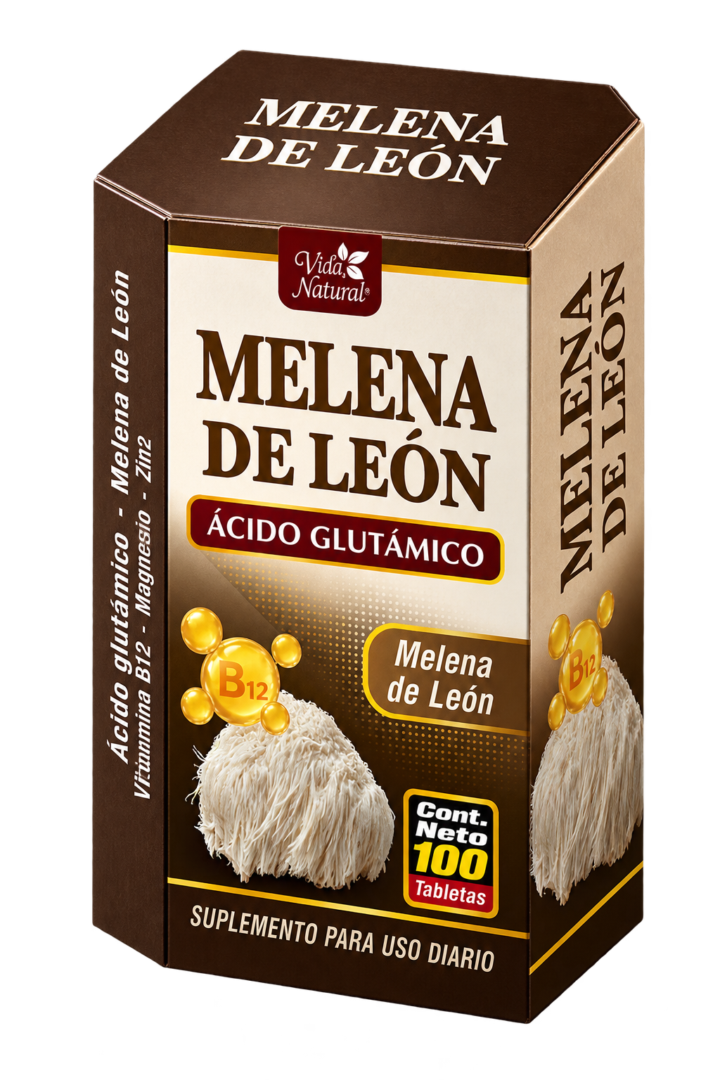 Caja MELENA DE LEÓN de 100 tabletas